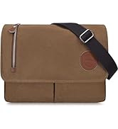 CAAORDKSO Vintage Canvas Satchel Messenger Bag for Men Women Small Crossbody Bag Travel Shoulder ...