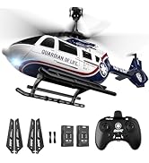 DEERC RC Helicopter,Military Rescue Remote Control Helicopter for Kids &amp; Adults,Toys Helicopter w...