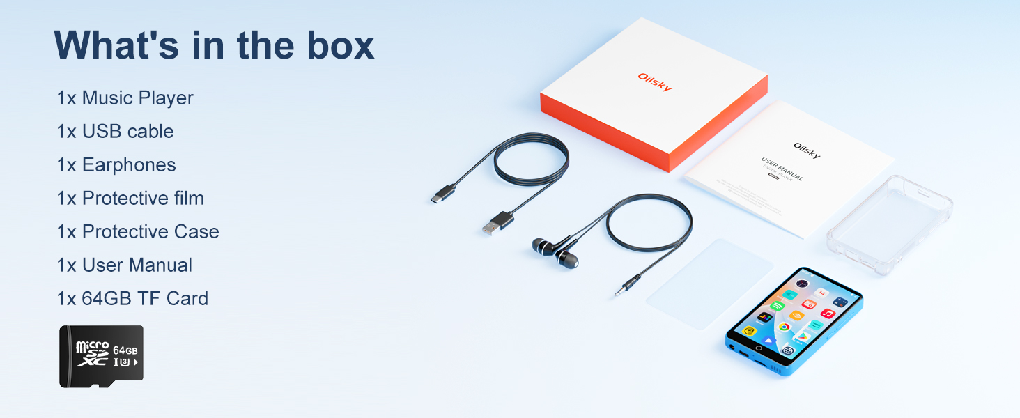 MP3 Player with Bluetooth and WiFi