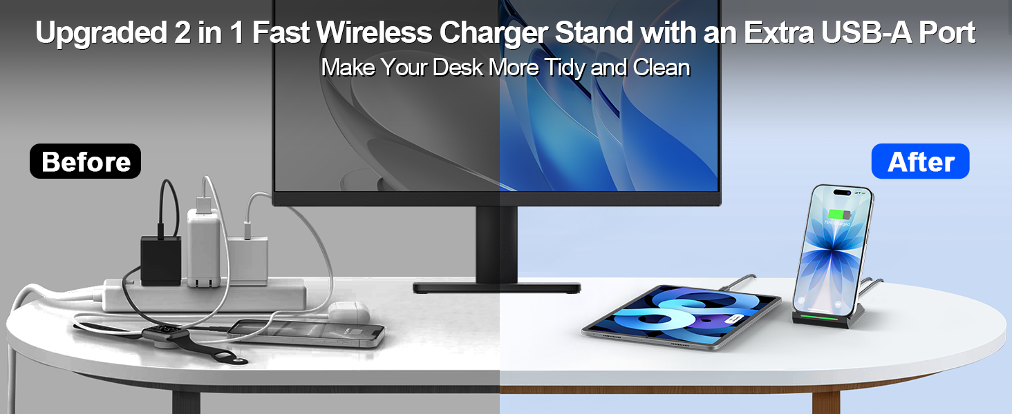 2 IN 1 CHARGER FOR PHONE/EARBUDS/PAD