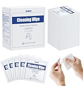 100 Pcs Hearing Aid Cleaning Wipes - Individually Wrapped Alcohol-Free Low-moisture Towelettes, 4...