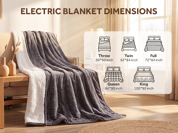 heated blanket twin