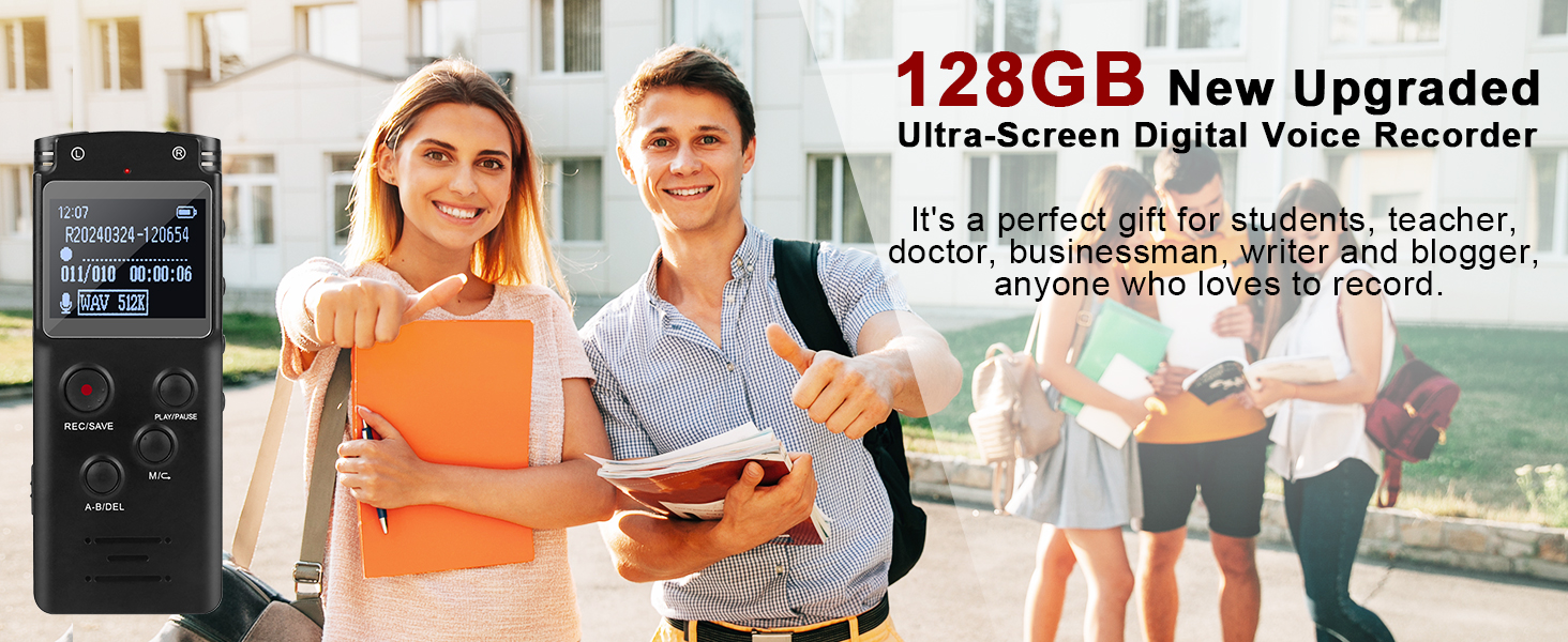 128GB Digital Voice Recorder