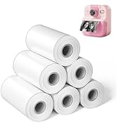 Kids Camera Paper Roll Refill,6 Rolls Instant Print Camera for Kids Refill Sticker Paper, HD Pape...