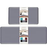 HappyTrends Kitchen Mat [2PCS] Cushioned Comfort Anti-Fatigue Floor Mat, Waterproof Non-Slip Kitc...