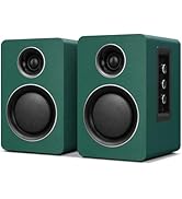 Computer Speakers for Desktop PC, Active Bookshelf Speaker with 3‘’ Carbon Fiber Woofer and Silk ...