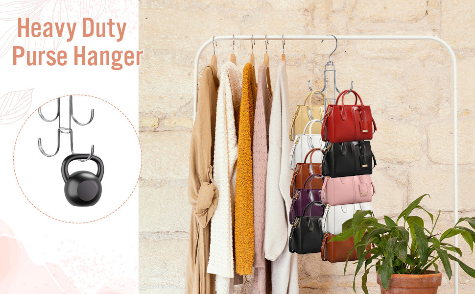 Foldable Space Saving Hangers Rack for Handbag, Belt, Scarve, Tie