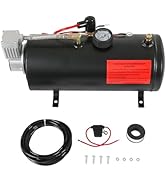 DC 12V MAX 150PSI Air Compressor Tank Pump with 3 Liter Tank 0.8 Gallon Portable Air Compressor P...