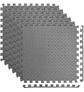 Art3d 24 Sq.Ft Eva Puzzle Exercise Mats, 24"x24" x 1/2" Thick Foam Interlocking Tiles for Gyms, F...