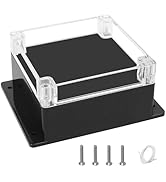 LMioEtool Project Box IP65 Waterproof ABS Plastic Electrical Junction Box with Clear Cover Enclos...