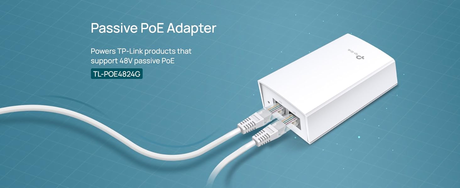 Gigabit 48VDC Passive PoE Adapter
