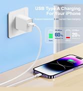 3Pack [Apple MFi Certified] Long iPhone Charging Cable 6ft-Apple Lightning to USB Cable Wire - 6 ...