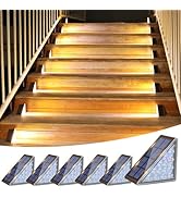 VOLISUN Solar Step Lights Outdoor Waterproof, LED Outdoor Stair Lights, Solar Step Light for Outs...
