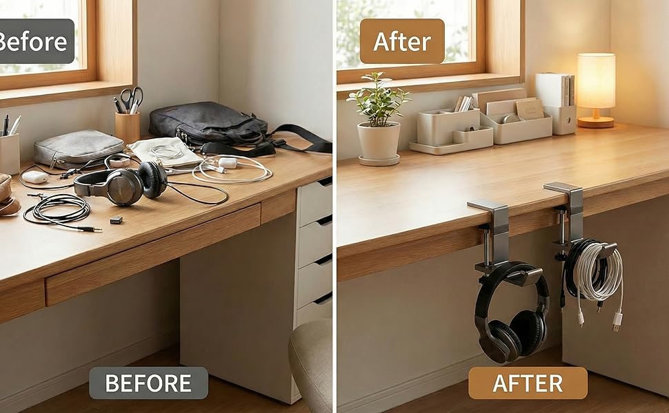 Tired of a messy desk? Clean it up, just like that!