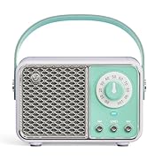 LUKADER Retro Bluetooth Speaker, Vintage Decor, Wireless Portable Mini Bluetooth Speaker, Small C...