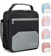 Lunch Bags, DANIA &amp; DEAN Cute Insulated &amp; Reusable Mini Cooler Lunch Tote, Durable Thermal Lunchb...