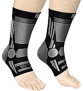 NEENCA Ankle Brace for Pain Relief, 2 Pack Compression Ankle Sleeves Set. Ankle Support Stabilize...