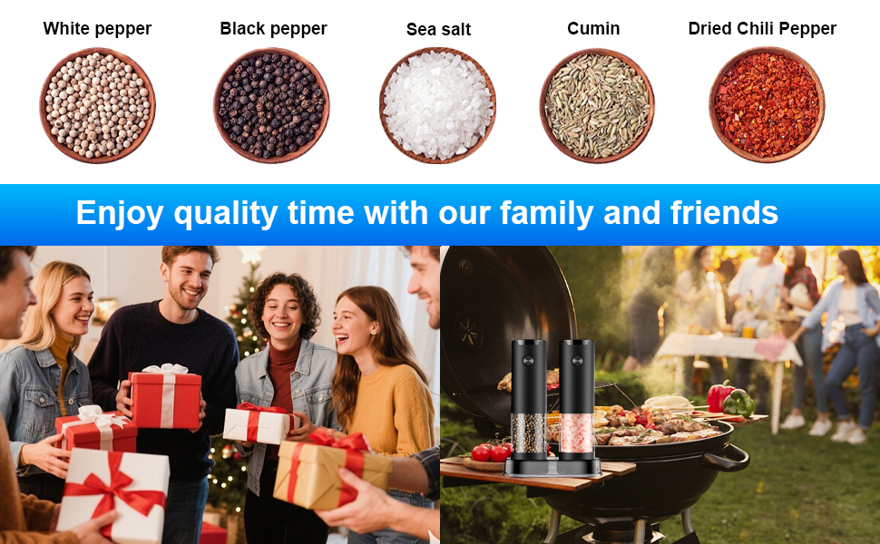 automatic pepper grinder set