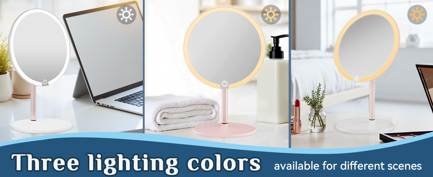Vanity mirror with lights