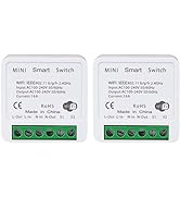 WiFi Smart Switch Light Switch, Compatible with Alexa/Google Home, APP Remote Control, Voice Cont...