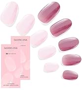 Dashing Diva Glaze Nail Strip Duo - Glazed Collection - Strawberry Glaze &amp; Sangria Glaze - Long L...