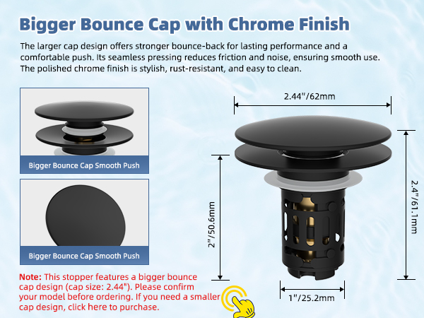 Upgraded Big Push Cap Design