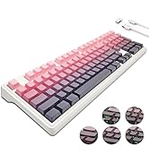 Wireless Mechanical Keyboard, Tri-mode BT5.0/2.4GHz/USB-C Hot Swappable Custom Keyboard, Side Pri...