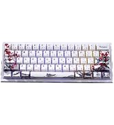 JSJT Win60HE V2 Gaming Keyboard, 60% Wired Hall Effect Magnetic Keyboard, Hot-Swappable, Adjustab...