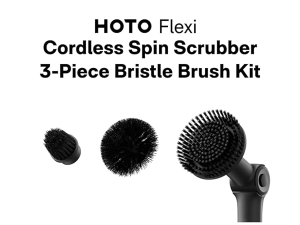 hoto flexi cordless spin scrubber brush kit
