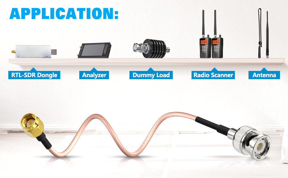 SMA to BNC Cable SMA Male to BNC Male Cable SMA BNC Adapter Cable