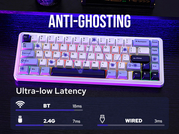 white gaming keyboard