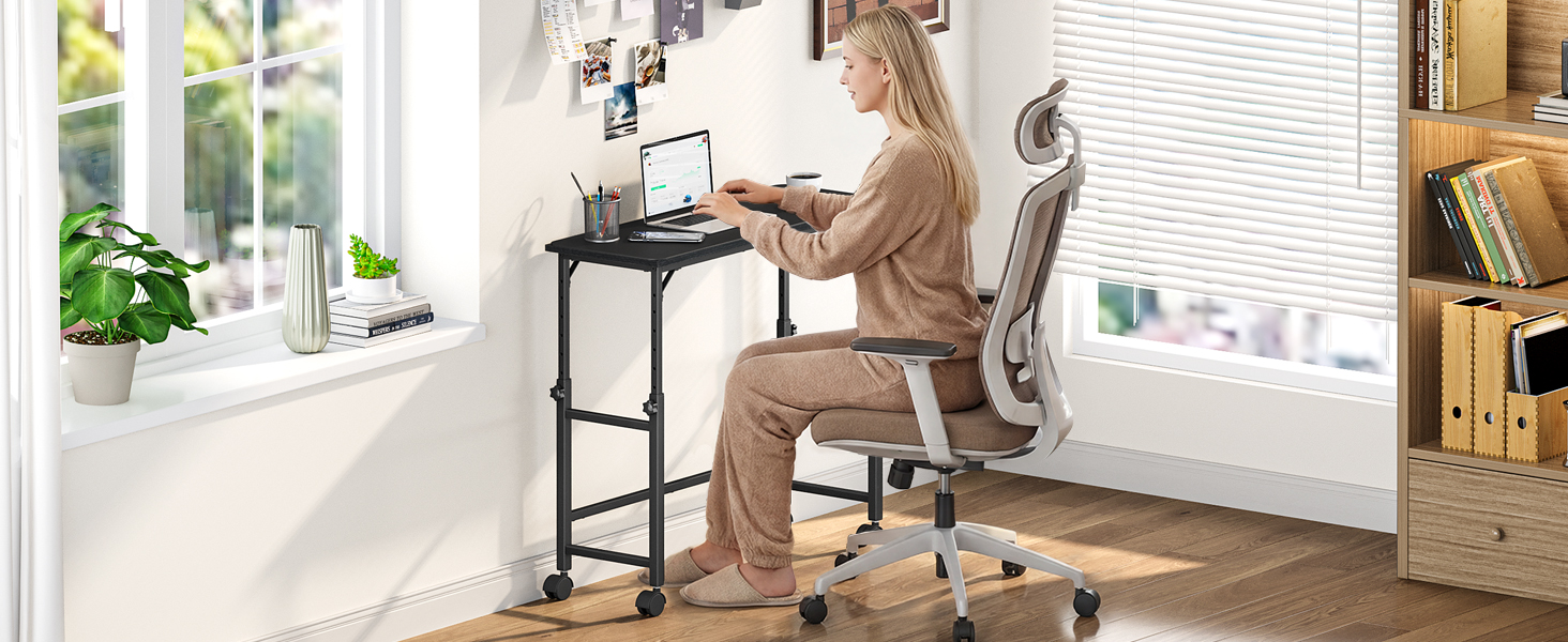 Small Standing Desk with Wheels