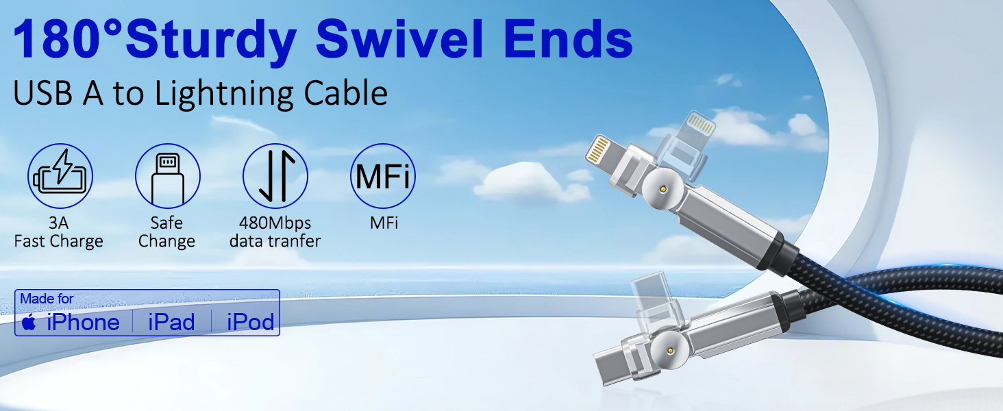 MFi certified USB-C to Lightning cable