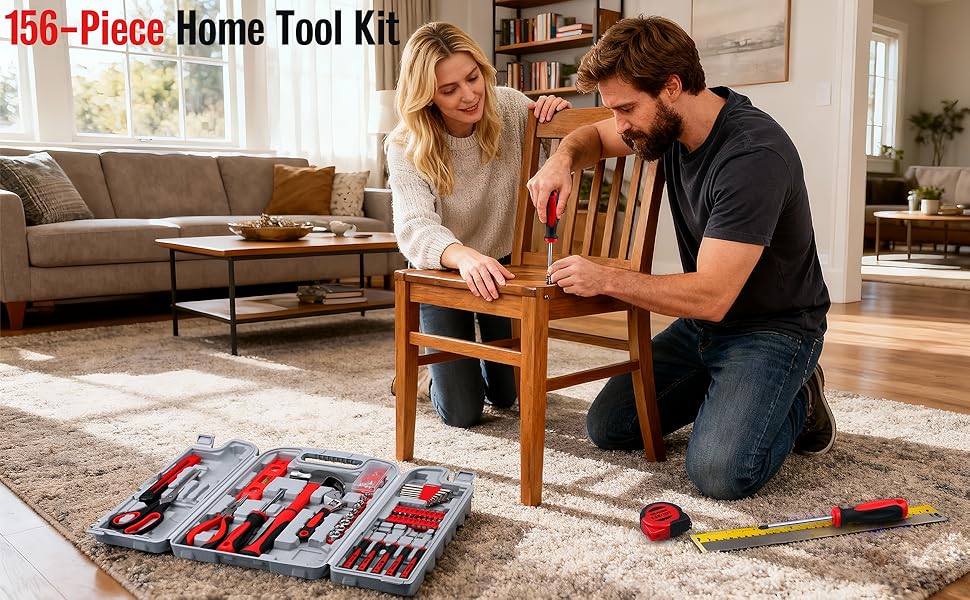 tool kit set toolbox household unisex women men mom dad father mother family christmas holiday gift