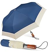 Lejorain Compact Golf Umbrella Large - 54inch Travel Big Portable Automatic Folding Umbrella Wind...