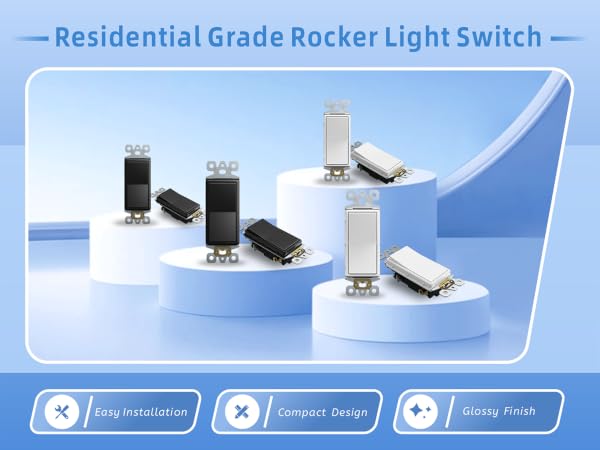 three key advantages of a residential grade rocker light switch