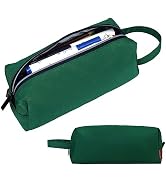 Pencil Case Pouch Back to School Supplies Gift for Boys Girls, Dark Green | Eco-Friendly Fabric, ...