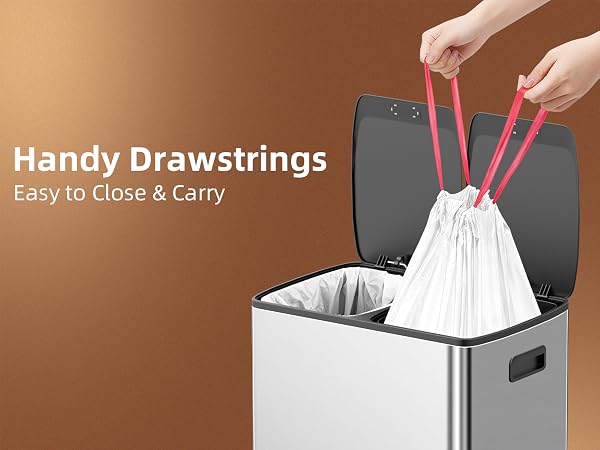 13 Gallon Drawstring Trash Bags