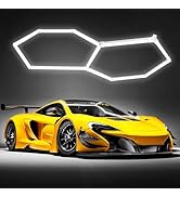 Hexagon LED Lights for Garage - 96W 11520LM High Brightness Hexagon Garage Lights, 12 Pack Hexago...