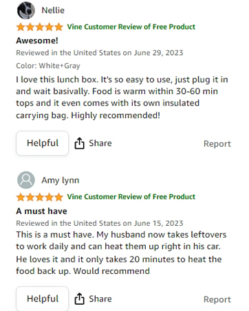 portable heated food container