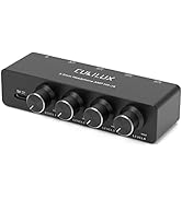 Cubilux 4-Way Headphone Amplifier 3.5mm with Volume Adjustment,Multiple Headphone Jack Splitter f...