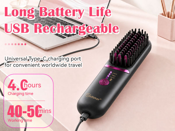 cordless hair brush