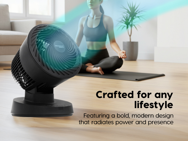 PCF-BC15T, Small Fan for Bedroom, Desk Fan, Oscillation, Remote