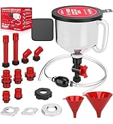 22-Piece No-Spill Coolant Filling Funnel Kit and Siphon Hose Pump, Radiator Coolant Filling Spill...