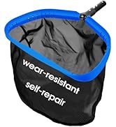 Upgraded Self-Repair Pool Net, Pool &amp; Pond Cleaning Skimmer with Heavy Duty Nylon Net - Fine Mesh...
