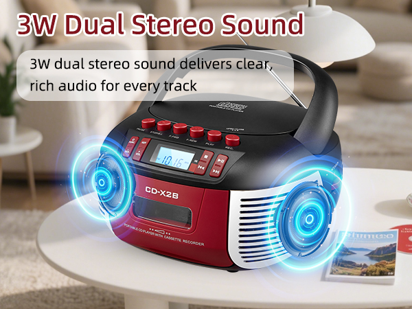 CD and Cassette Player