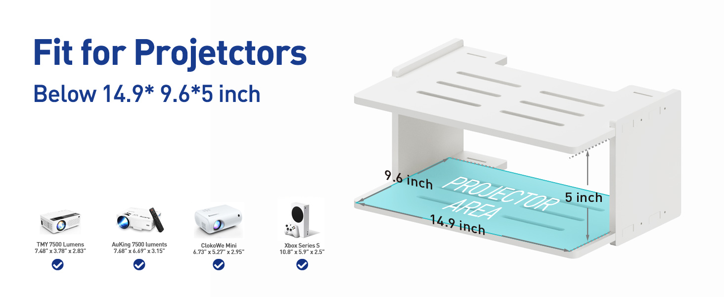 AREAJD Projector Wall Mount Shelf, Projector Shelf