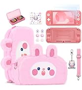 innoAura Switch Lite Case, 14 in 1 Switch Lite Accessories Bundle with Cute Switch Lite Carrying ...