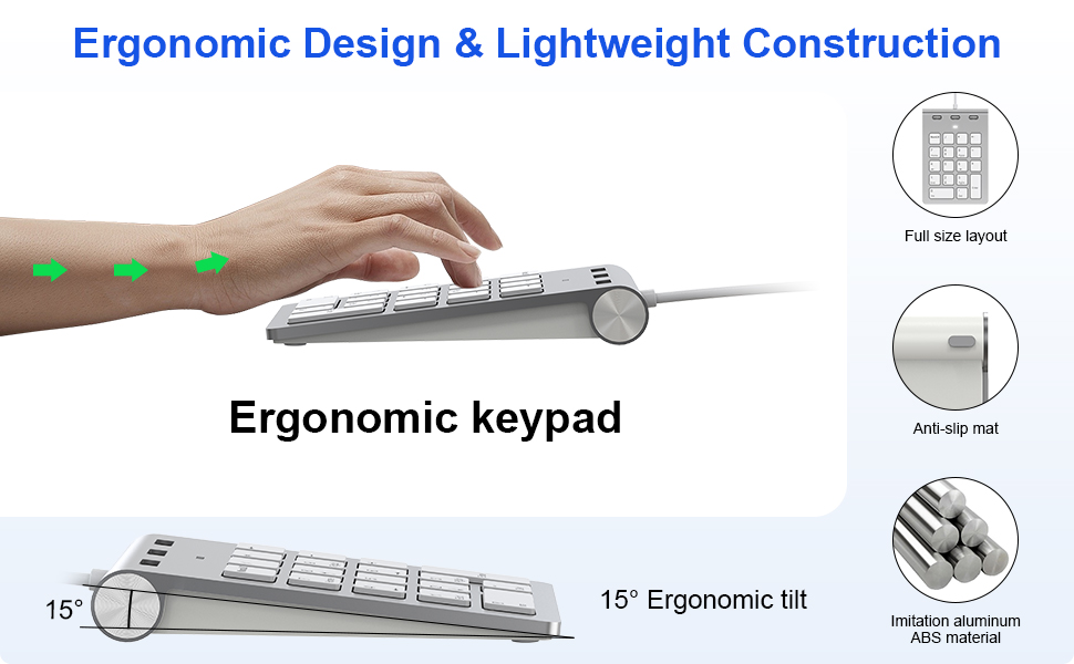 usb number pad for laptop