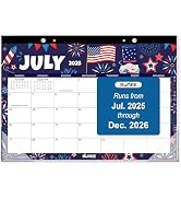 SUNEE Desk Calendar 2025-2026 17x12, 18 Months, JUL. 2025 - DEC. 2026, Academic Desktop Calendar ...